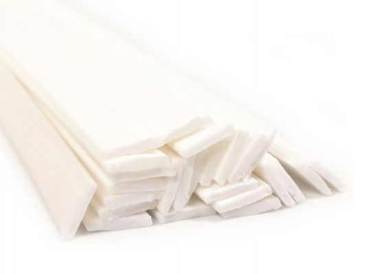 Plastique baguettes de soudure PP 8x1mm Plat Blanc 25 Barres